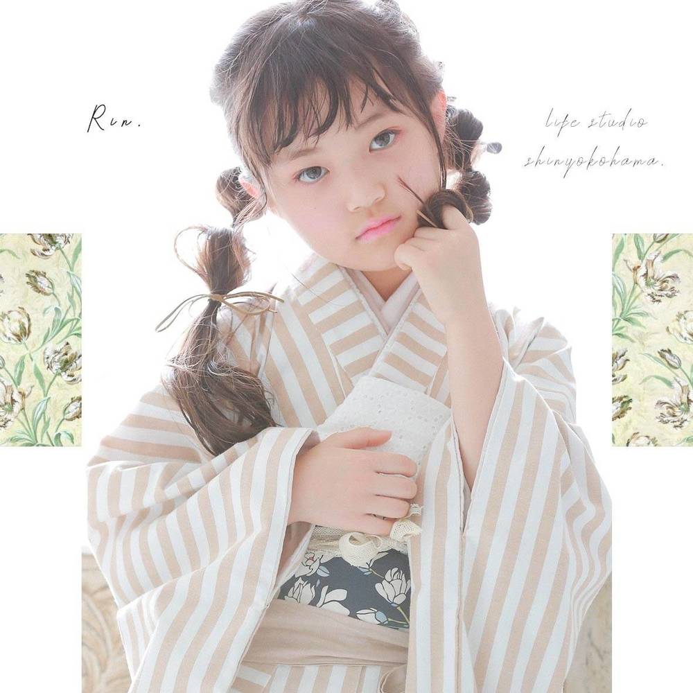 7歳女の子の七五三着物_凛Rin 新横浜店｜子供から家族まで自然でおしゃれに残す人生の写真館ライフスタジオ