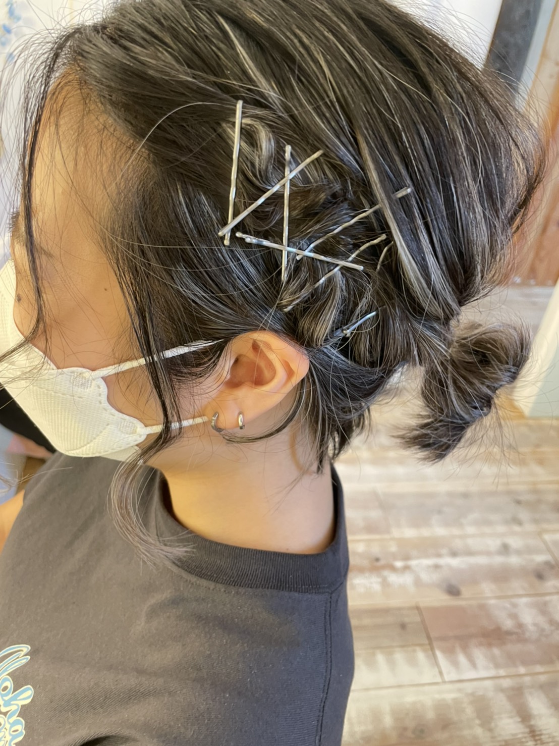 ヘアアレンジショートボブ 堀内 麻未 子供から家族まで自然でおしゃれに残す人生の写真館 ライフスタジオ