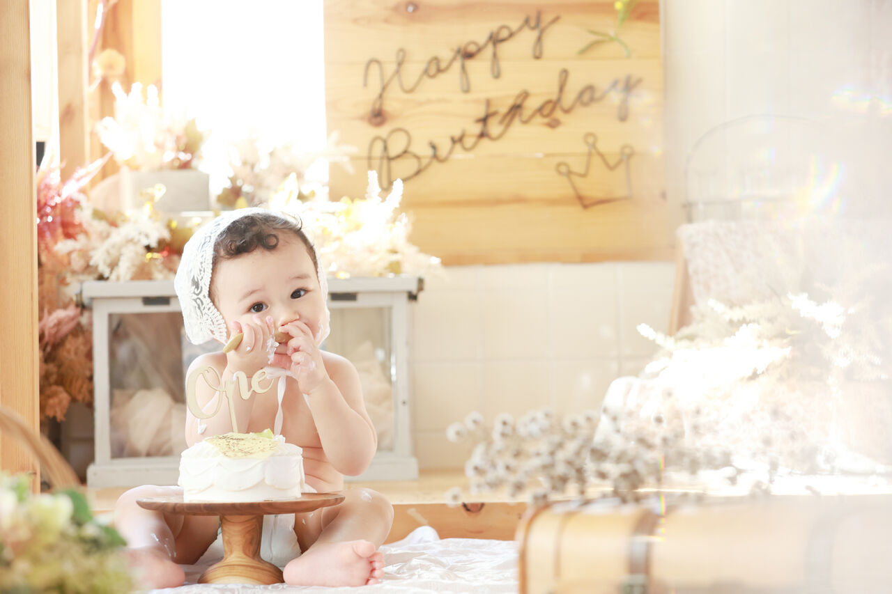 ayaka : ハーフバースデー ファースト 誕生日 ミルクバス half birthday ミルクバス始めました！ 半年で撮影が多いけど お