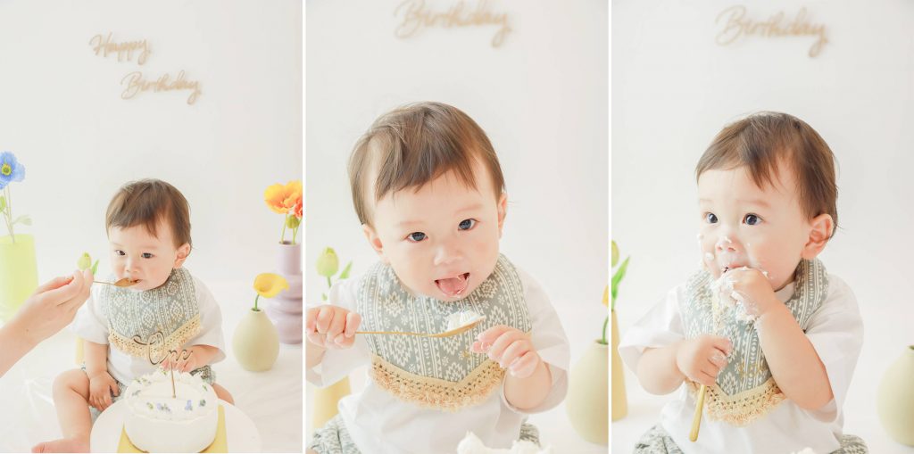 1歳記念に大人気のスマッシュケーキ撮影&ミルクバス撮影♡両方が叶う|栃木県小山市にある宇都宮市・栃木市・佐野市・古河市・結城・真岡市・久喜市からも近いライフスタジオ小山店