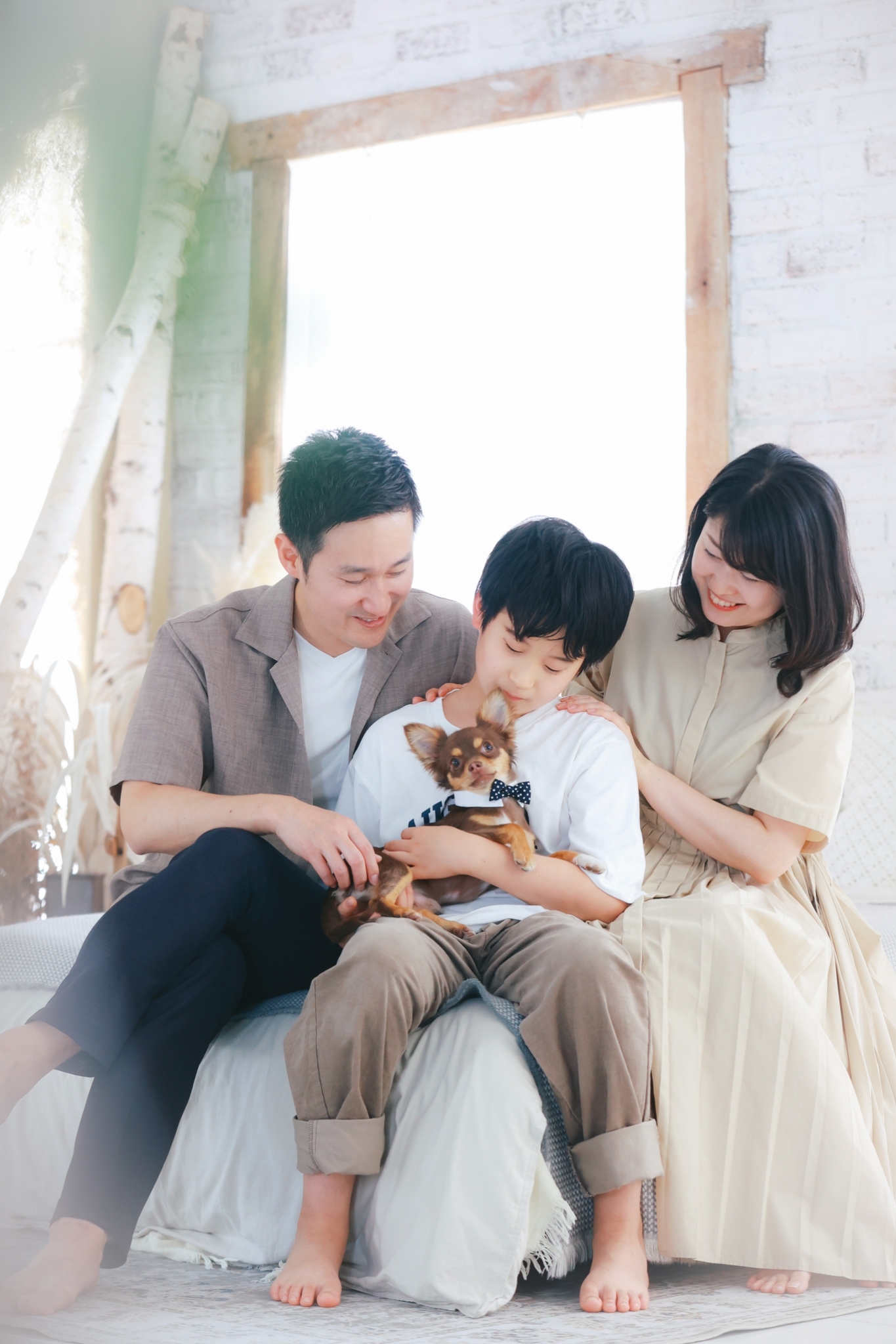 神奈川横浜市でペットと一緒に家族写真が撮れる写真館で愛犬との最高の 