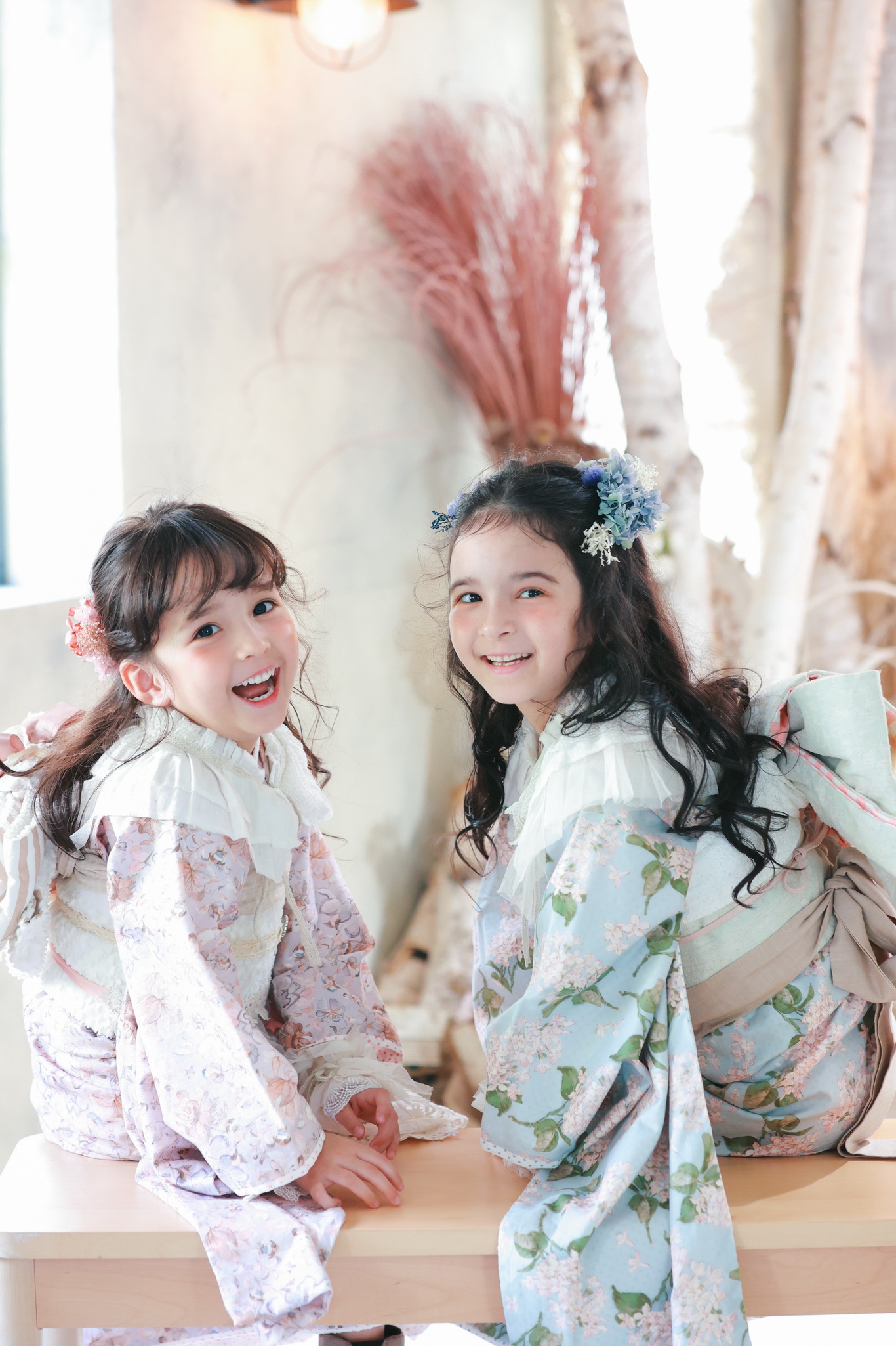 横浜フォトスタジオ七五三姉妹写真