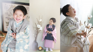 スタジオでの撮影の様子